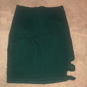 4/$20 Charlotte Russe midi skirt Forest Green Sz Xl